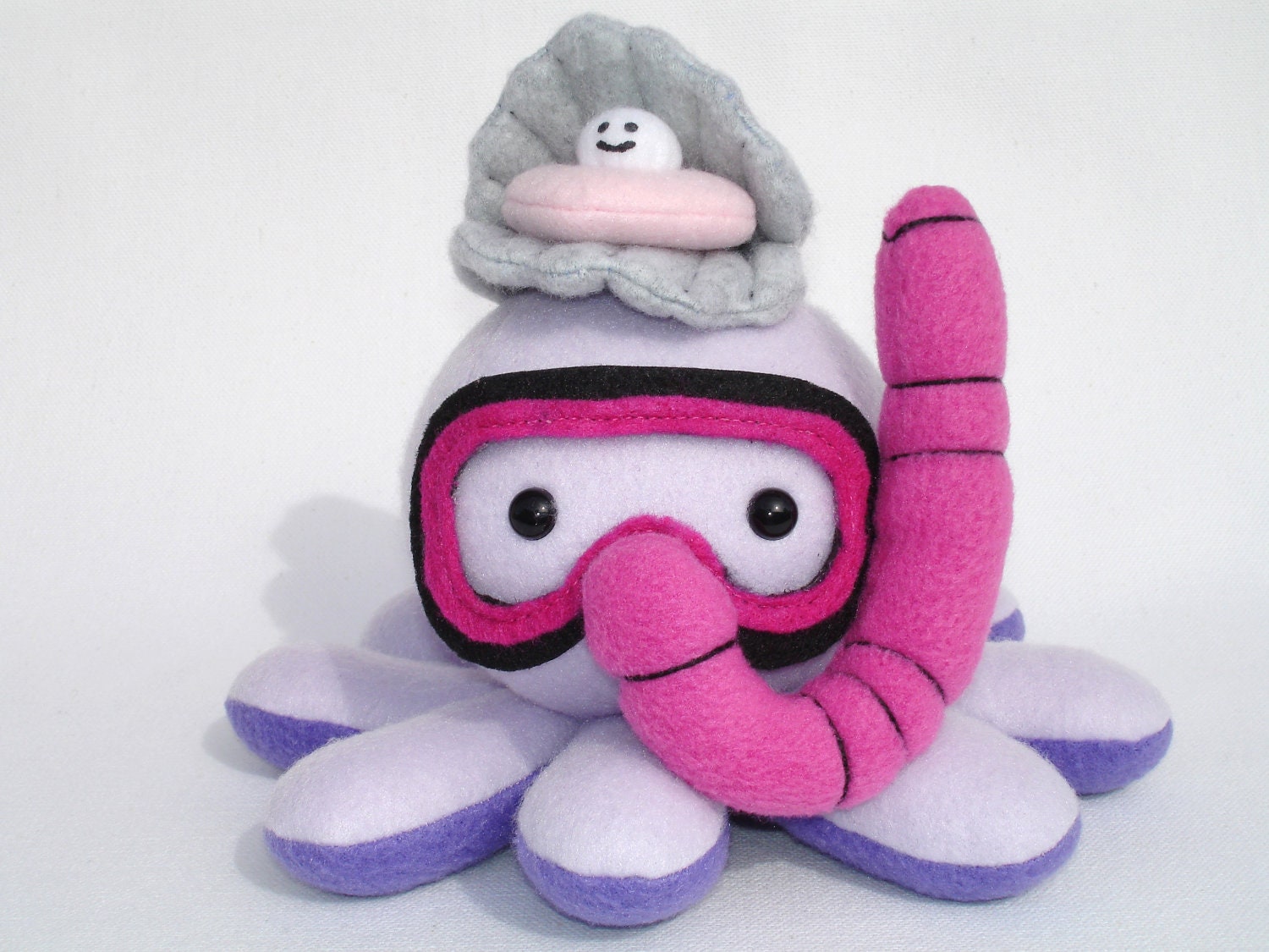 snorkel octopus plushie and oyster