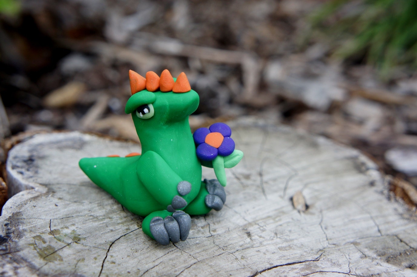 Custom baby dinosaur mini sculpture