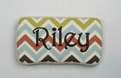 Personalized Baby Wipe Case Chevron