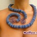 Felt Snake  Statement Necklace