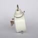 Vintage Czech small mechanical alarm clock from Prim. Dual bell. White.