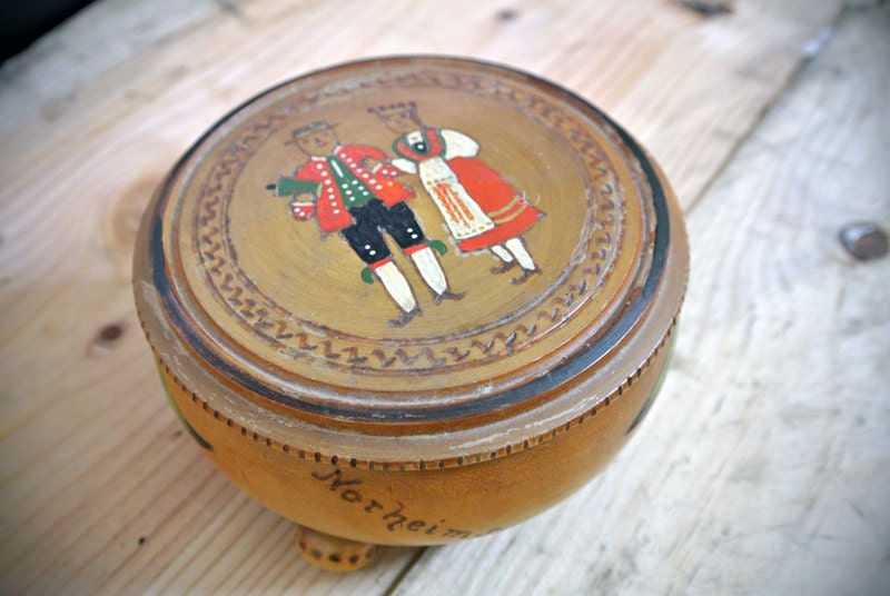 Folk Art Round Box Made in Norway featured image
