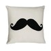 Movember Moustache Throw Pillow - Cushion Cover