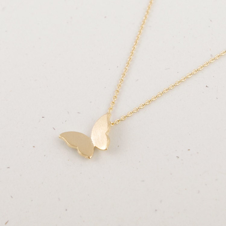 Gold/ Silver Butterfly Necklace - bkandjio