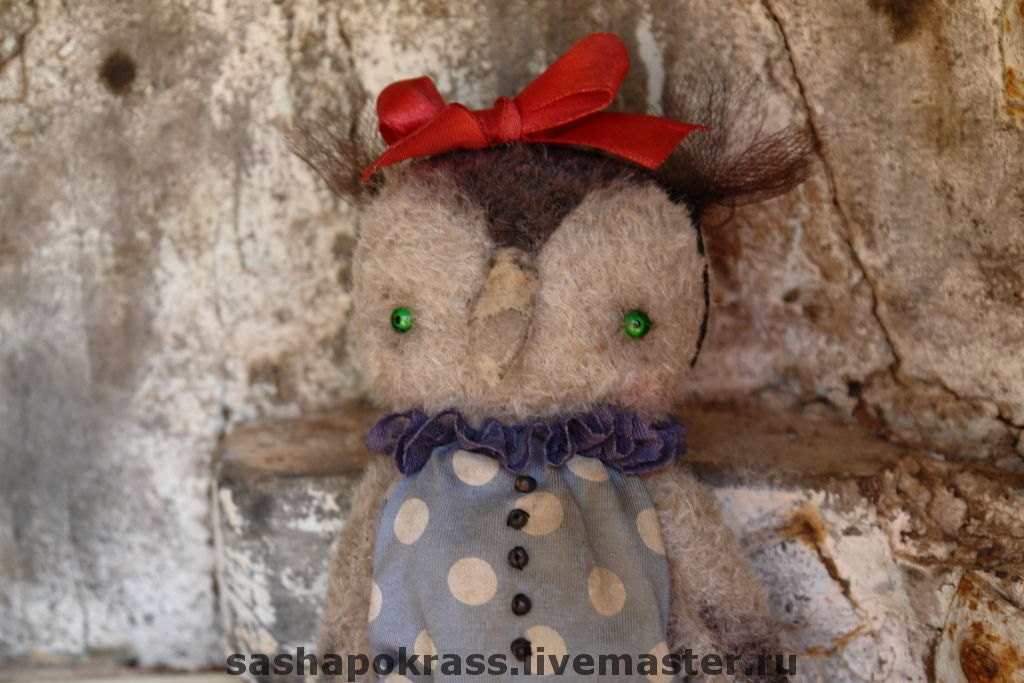 PDF Epattern for 9 inch Artist Mohair Owl Vera by Sasha Pokrass