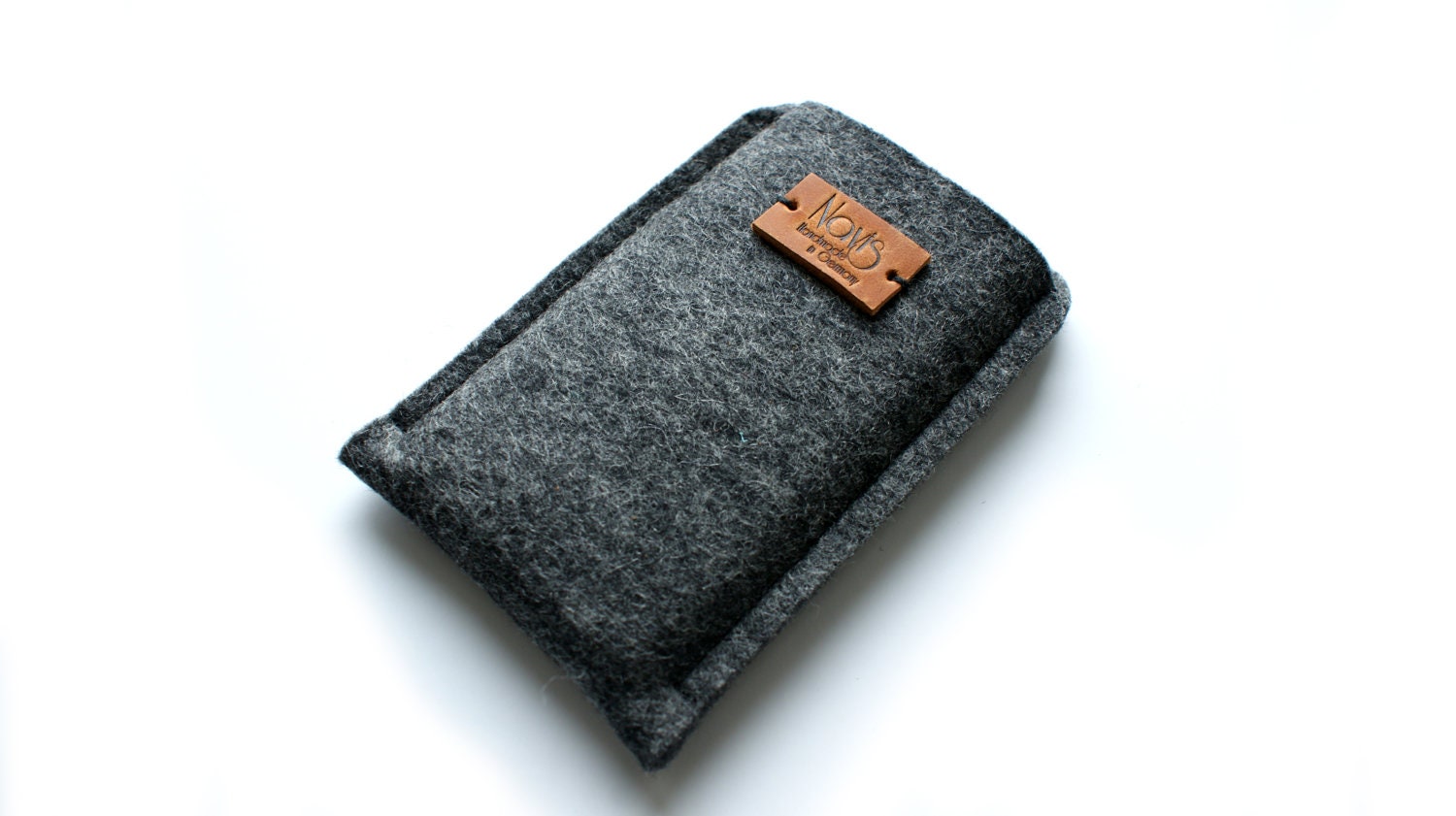 Wool Felt Cell Phone Case "Stone" - Graphite