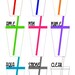 SET OF SIX: Personalized Bridal Party acrylic tumblers with lid and straw