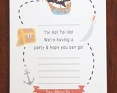 Ahoy Pirate Party Invite