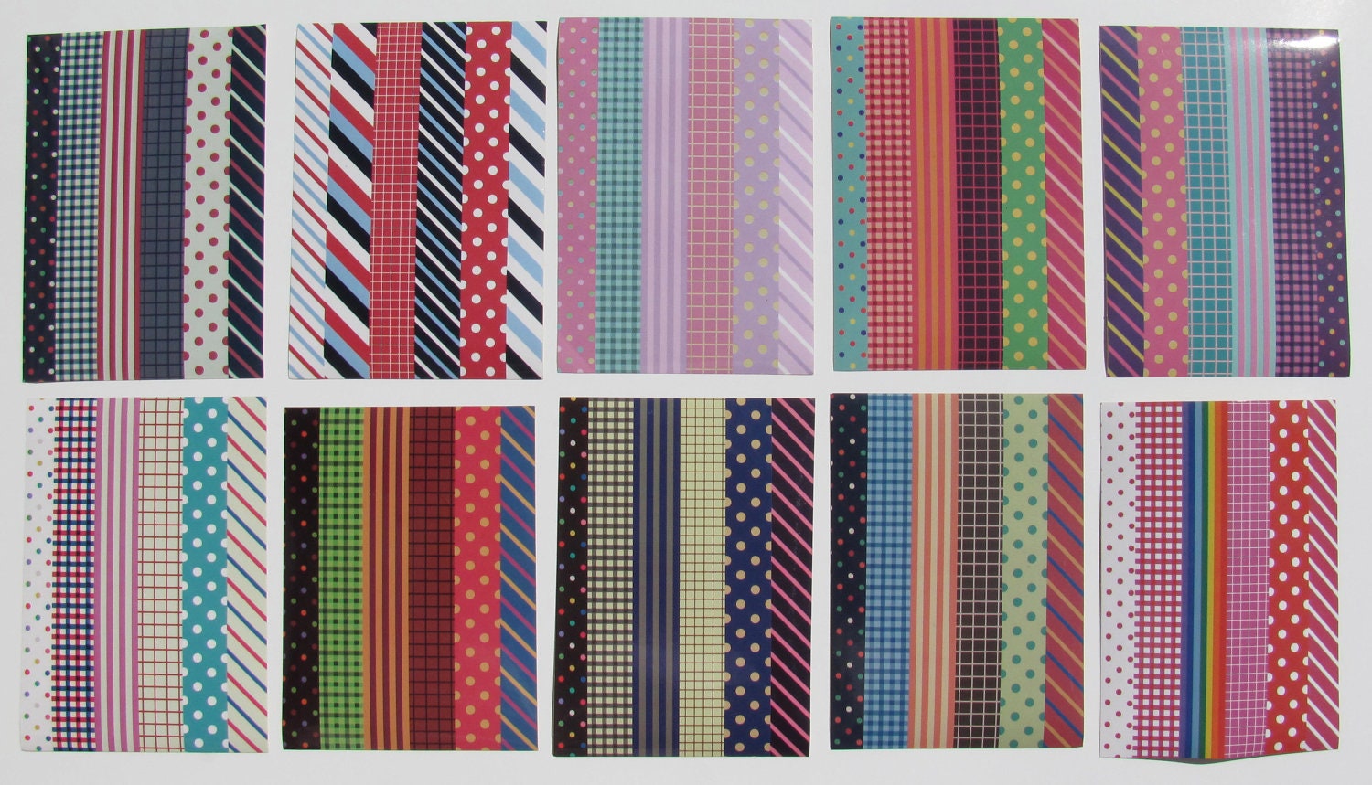 Deco Sticker Sheet Set - 10 Sheets - Variety of patterns Il_570xn