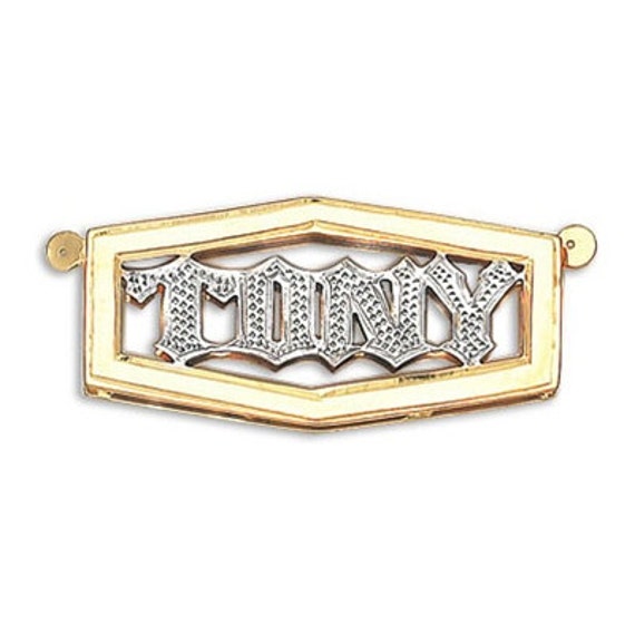 Nameplate Necklace Gold Plated