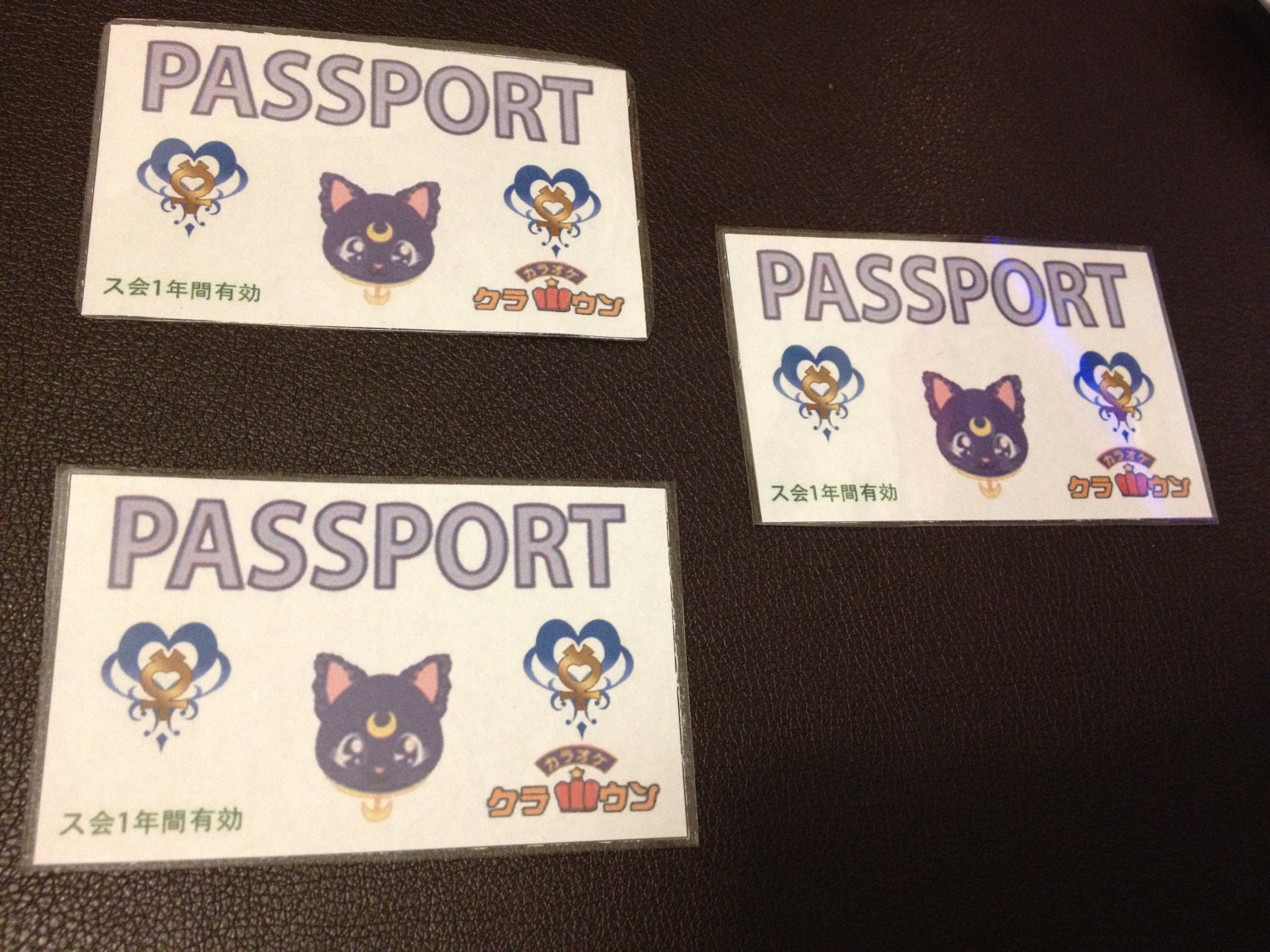 Pretty Guardian Sailor Moon Sailor Mercury Ami Crown Karaoke Pass Card "Passport"