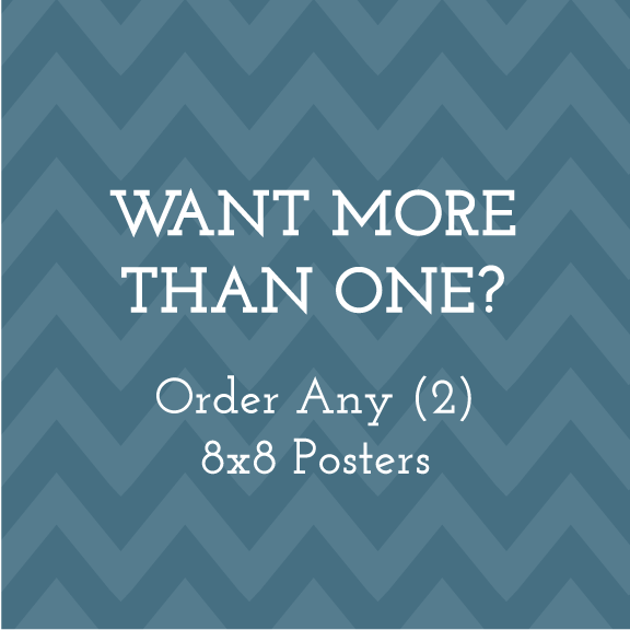 Custom Poster Order - Any (2) 8 x 8 Prints