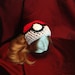 Pokeball hand knit cotton beanie
