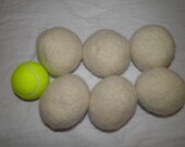 Set of 6 Eco-Friendly 100% Wool Dryer Balls