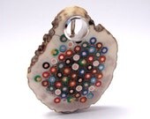 MILFLORES XI Handmade PENDANT Cables Deer Horn Silver