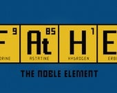Father - Periodic Table Cross Stitch PDF Pattern Download
