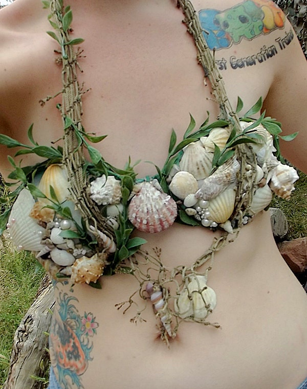 Custom Mermaid Seashell Top