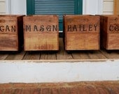 Personalized Rolling Crate from Recycled Pallet
