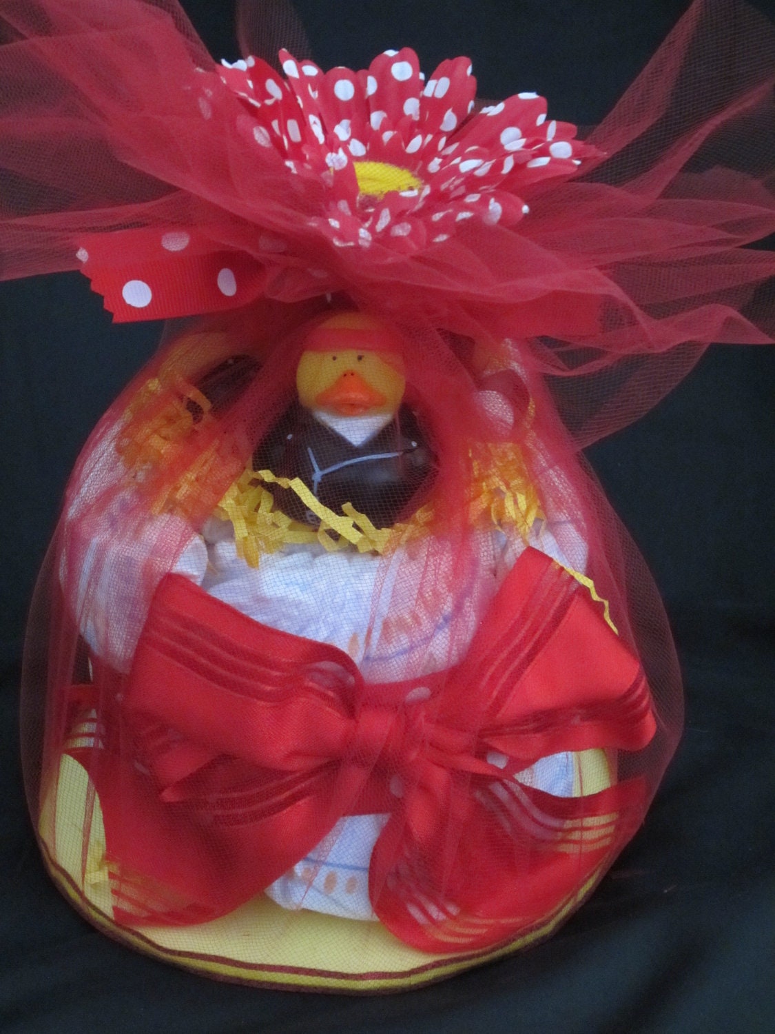 Mini Diaper Cake Rubber Ducky Motorcycle Gang