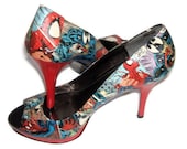 Spiderman vs. Venom - Comic Book Red High Heels - Geekery
