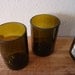 Wine Bottle Glasses Recycled from Wine Bottles 12oz  Set of 2