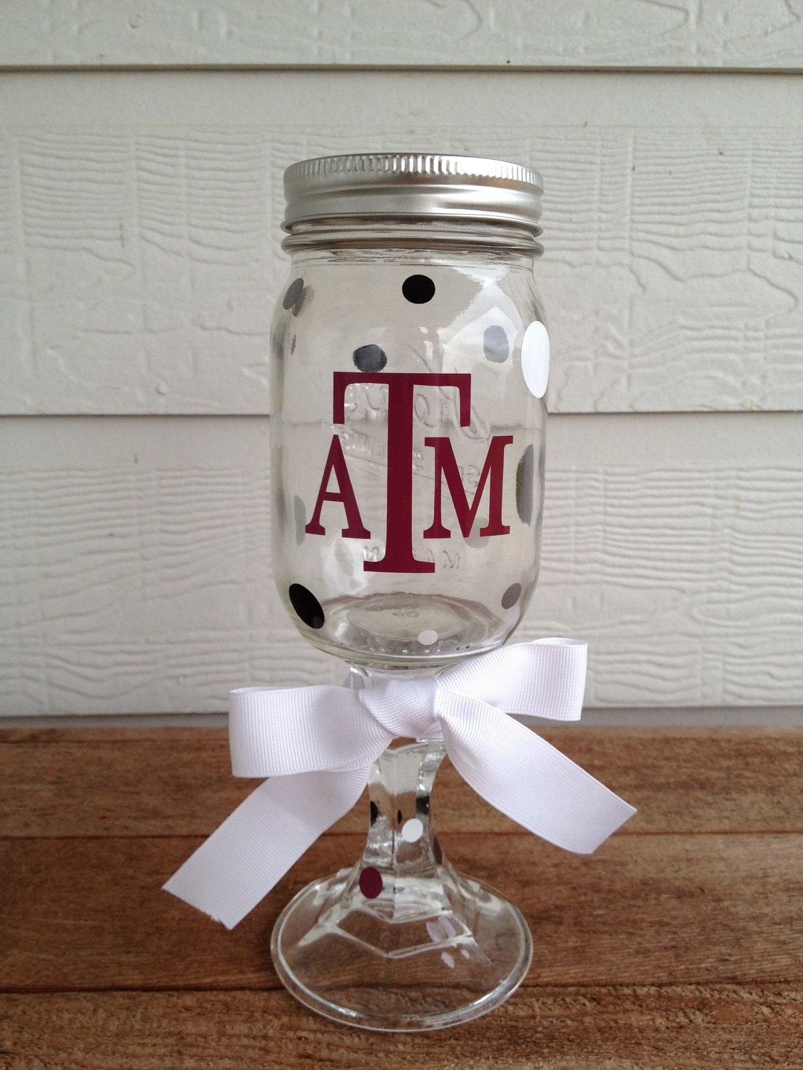 Personalized Red Neck Wine Glass - College - Texas A&M - Football -  Bridesmaid
