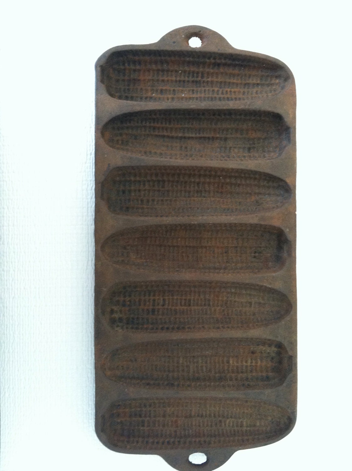 Vintage Antique Wagner Ware Corn Cob Bread Cast Iron Mold Muffin Pan