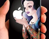 Tattoo art painting iPhone 4 case, iPhone case for iPhone 4 or iPhone 4S. Black Case.