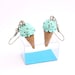 Mint Earrings - Polymer Clay Ice Cream Cone