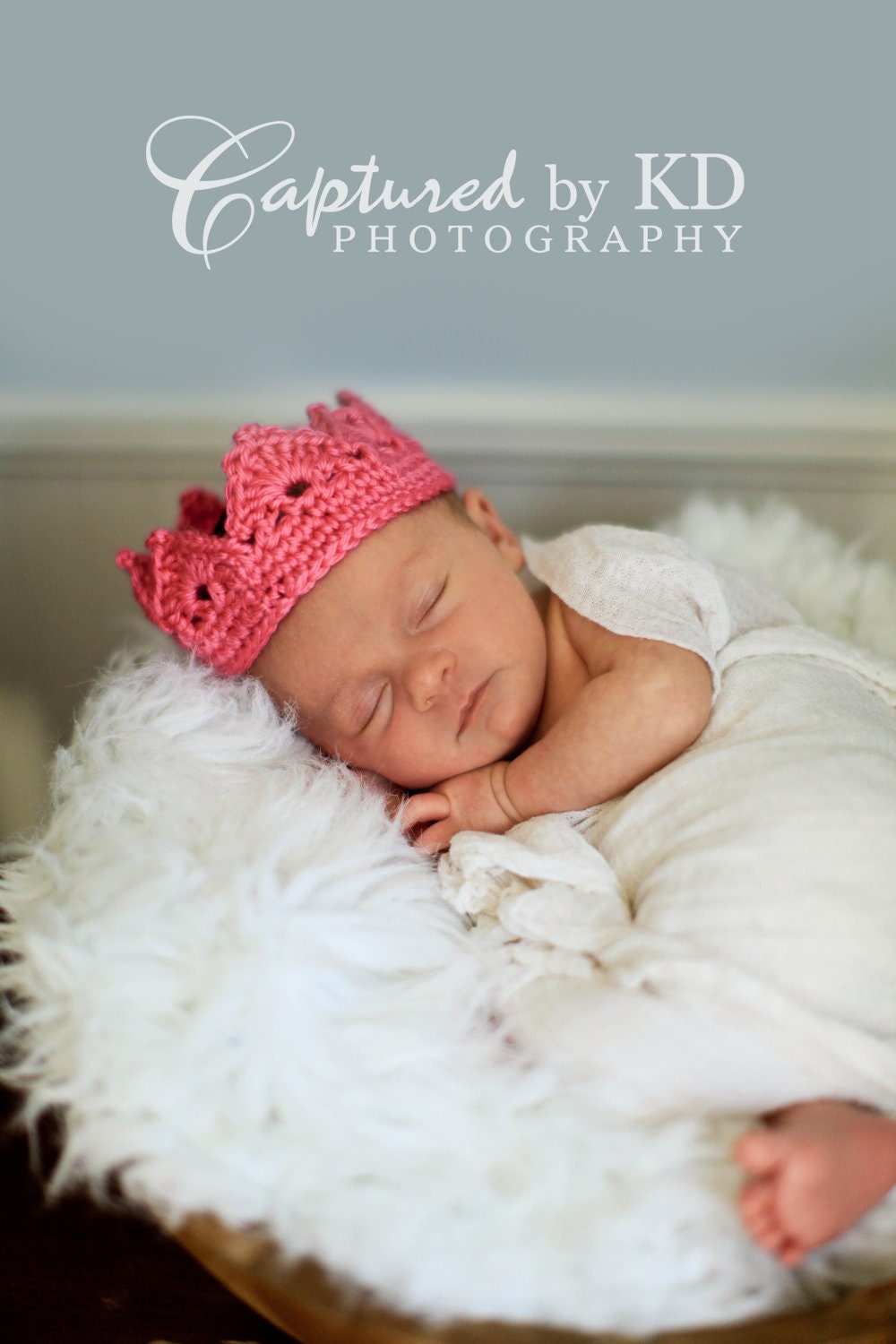 Crown Baby Girl Pink Crown Photo Prop Pink Hat Photography Prop Little Princess Crown
