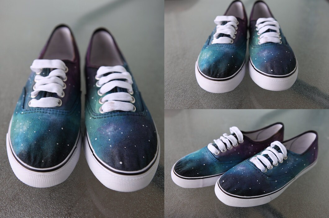 with galaxy print
