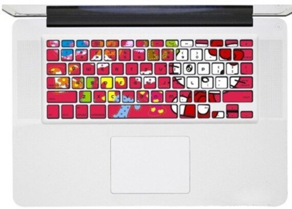 Hello Kitty -- Macbook Pro Keyboard Decal Sticker Macbook Air Keyboard Decal Apple Mac Vinyl Decal Sticker Cover Skin