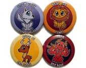 Game of Thrones Houses Pinback Button Set - 1.5''