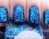 Beneath the Blue Hand made custom nail polish