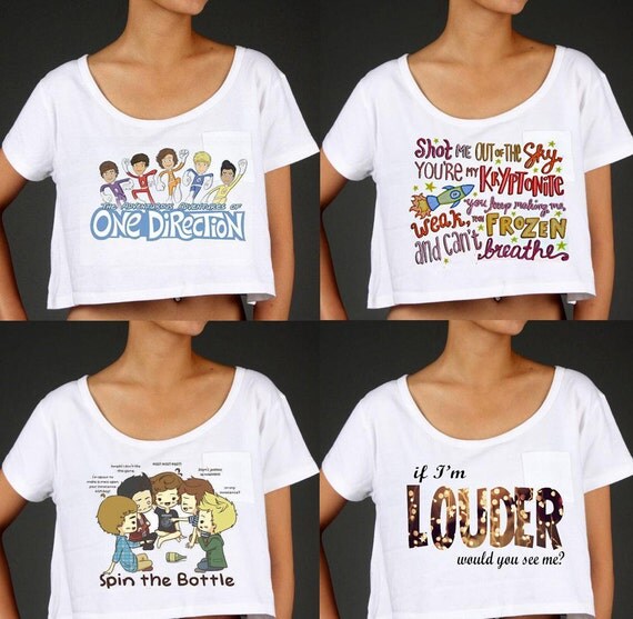 One Direction Themed Crop Top PREORDER