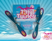 Titty Twirlers - Propeller Pasties - Titillating Teal/Whimsical Watermelon