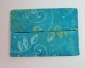 Clearance Womens Pocket Tissue Holder Cozy Pouch Aqua Blue