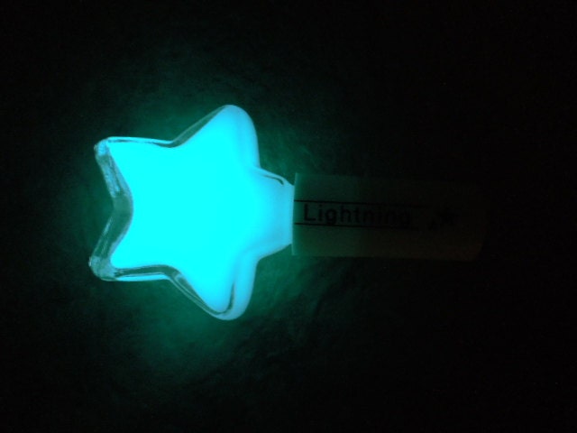 Custom Blended Nail Polish - "Lightning" - Blue Glow In The Dark - Day Glow Collection - Lacquer