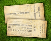 Wedding Invitation and RSVP Card Suite - Vintage Rustic Classic Train Ticket Customizable DIY Printable