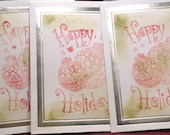 Hand stamped Christmas Notecards