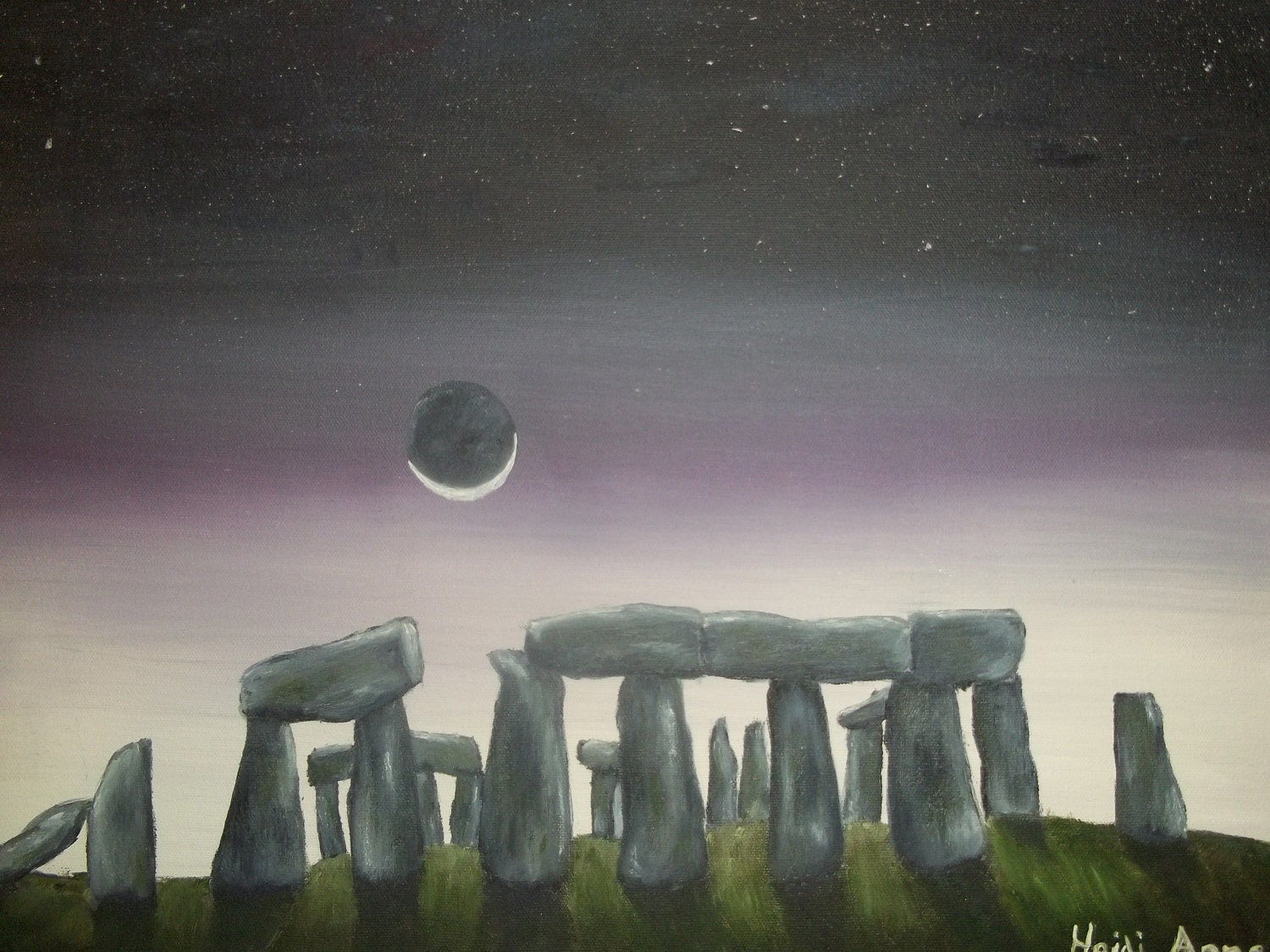 Oil Painting of Stone Henge