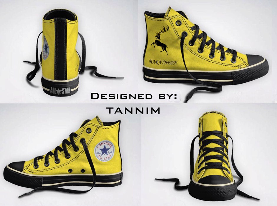 Custom Game of Thrones: House Baratheon Converse Chucks
