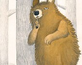Sneaky Wolfen Print