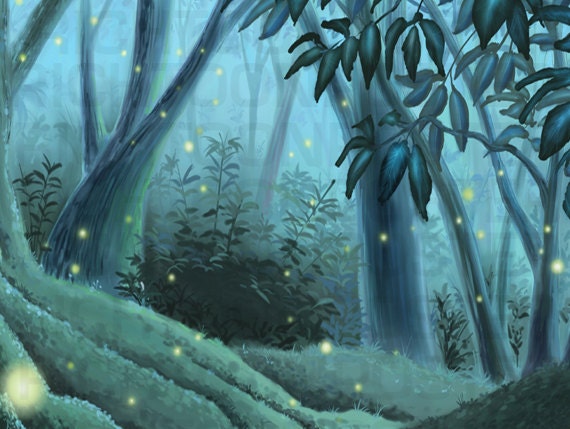 Poster Enchanted Forest Original concept by Richtoon Unframed 11 x 17 inches