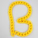 Yellow Acrylic Chain, Plastic Open Link Chain, 23x18mm, Pkg of 1m(1.1 yards.), N08D.YE60.L1M
