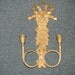 Gorgeous Vintage Brass Wall Sconce Candle Holder