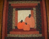 Harvest Pumpkin Mini Quilt for Table Decor or a Wall Hanging