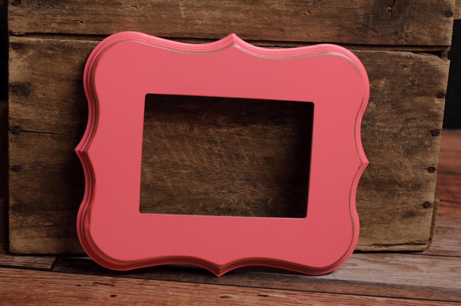 5x7 "Melissa" Frame - Whimsical wood picture frames with your choice of our custom colors.