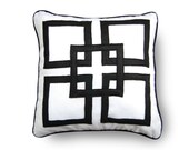 Overlapping Square Pillow with insert 18X18 inch