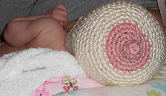 Breastfeeding boob nipple baby hat beanie preemie, 0-3, 3-6 months, 6-12 months
